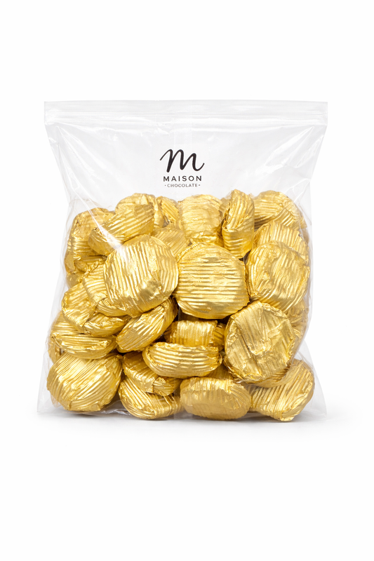 Maison Premium Baton Çikolata 1000 gr Altın Folyo Sarılı İkramlık Çikolata