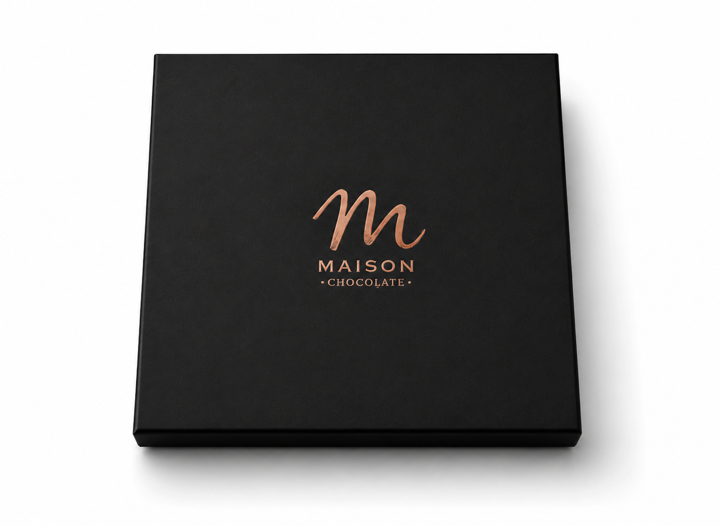 Maison Chocolate Premium Siyah Madlen Çikolata Kutusu 400 Gr