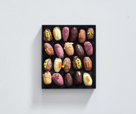 Maison Premium Karışık Hurma Çikolata Kutusu 735 gr El Yapımı Özel Tasarım