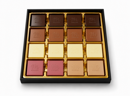 Maison Chocolate Premium Siyah Madlen Çikolata Kutusu 400 Gr